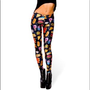 Munchies Black Leggings